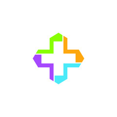 Medical Healthcare Cross Pharmacy Hospital Logo Vector 