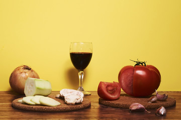  Photography of mediterranean food, typical Andalusian gastronomy.