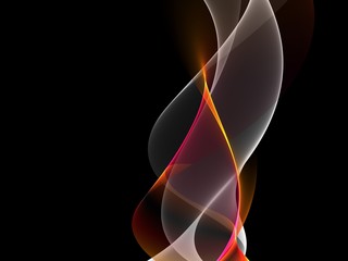  Creative Light Fractal Waves Art Abstract Background 