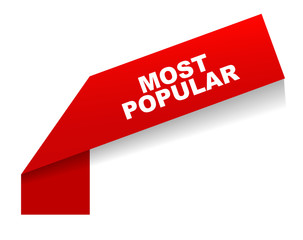 red vector banner most popular © Michal Hubka