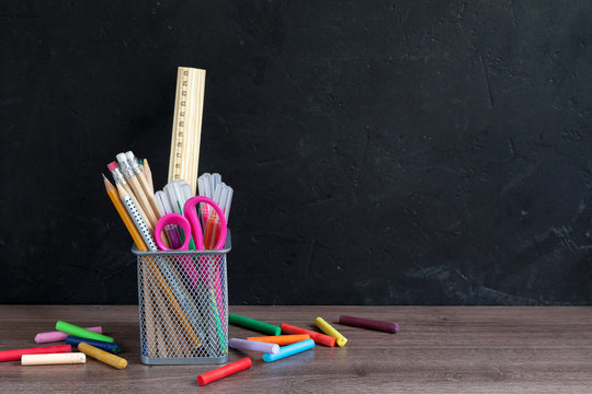 Back to school concept with school supplies