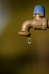 drop falling from the tap. Water is a very precious resource, not to be wasted