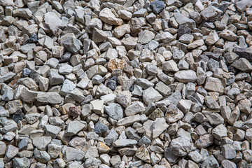 Gravel stone texture background on the floor