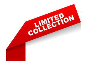 red vector banner limited colection