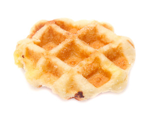 waffles isolated on white background