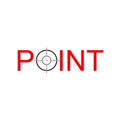 Hunting Target Logo Icon Design Element, Point logo