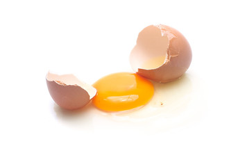 Eggs isolated on white background