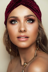 Arabic girl with gold jawelery