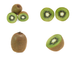 Fototapeta premium set of kiwi isolated on white background