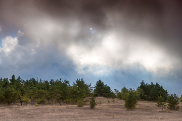 View of Ah Petri plateau in autumn