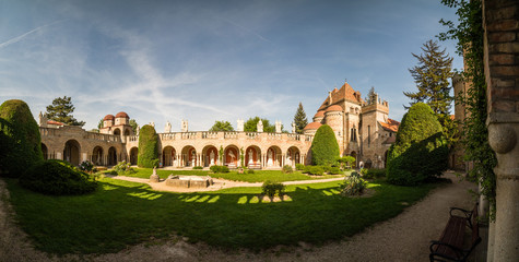 Bory Var, graceful castle built by one man Bory Jeno in the Szekesfehervar, Hungary