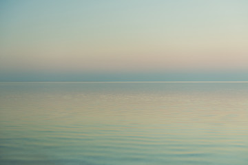 summer sunset over seascape horizon