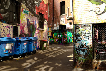 MELBOURNE - Street art by unidentified artist