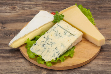 Cheese triangle mix - gorgonzola, brie, parmesan