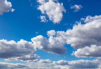 Clouds against blue sky as background