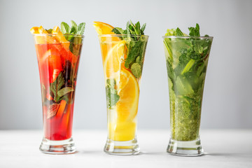 Concept for drinks, summer, heat, alcohol, party and bar