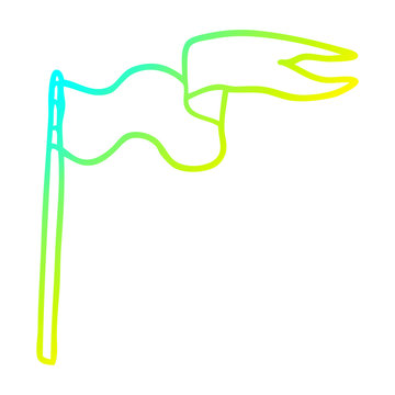 recommend clip art: cold gradient line drawing cartoon flag