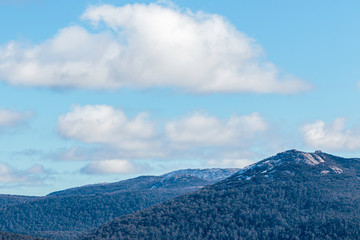 Fototapeta premium Mount Gudgenby from Boboyan Trig at Namadgi National Park