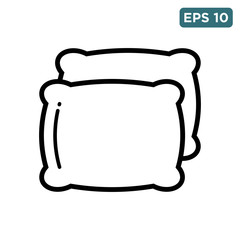 pillow icon vector
