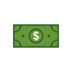 Money Icon in trendy flat style isolated on white background