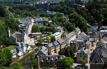 Fototapeta premium Small houses in Luxembourg