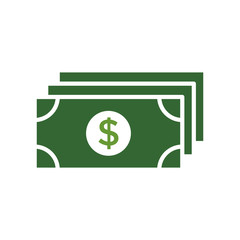 Money Icon in trendy flat style isolated on white background