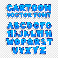 Cheerful, colorful font. Vector set of letters in a children style. Polygonal alphabet. Design elements. Cartoon vector font.