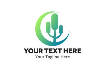 unique tree simple logo creative design in flat style with color . tree nature logo creative design for identity and community