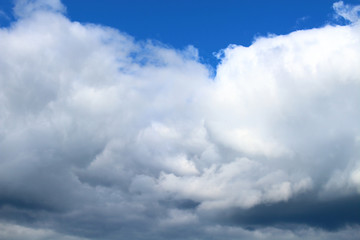 Large thunderclouds. Close-up. Background. Landscape.