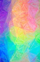 Abstract illustration of blue, green, orange, purple, yellow Long brush Strokes Pastel background