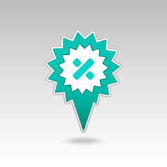 Division pin map icon. Map pointer. Map markers