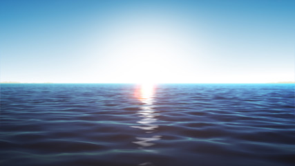 Obraz premium Beautiful Ocean Background Scene/ 4k animation of an abstract computer electronics background with binary data code digits and numbers on screen falling