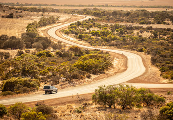 driving on the roads, Region around Geraldton.