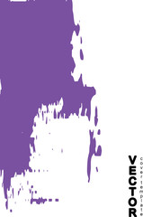 Color brush strokes paint dry on a white background. Abstract spots grunge texture. The template for the covers of books or booklets.