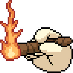 Fototapeta premium vector pixel art hot cigar