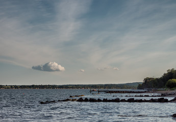 Seascape over Horsens fjord in Denmark