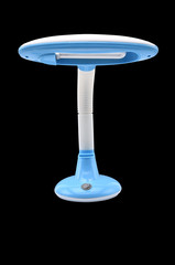 Blue table lamp on an isolated background