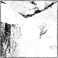 Grunge is black and white. Worn dark monochrome background. The texture of the old destroyed surface. Vector pattern of cracks and chips.