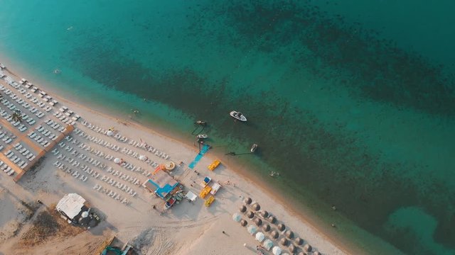 Sea Chalkidiki Chaniotis Beach aerial 