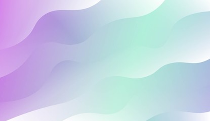 Modern Wavy Background. For Template Cell Phone Backgrounds. Vector Illustration with Color Gradient.