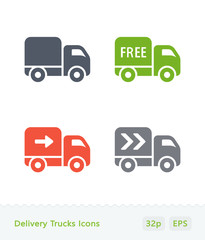 Delivery Trucks 1 - Sticker Icons