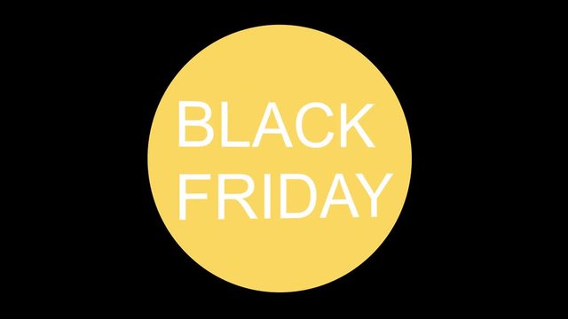 Black Friday text banner on green background modern style transition. Seasonal sales banner background. 4k 