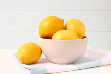 lemons on a colored background.