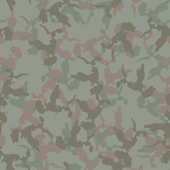 Forest camouflage of various shades of green and brown colors