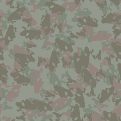 Forest camouflage of various shades of green and brown colors