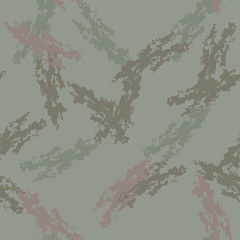 Forest camouflage of various shades of green and brown colors