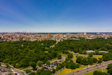 Fototapeta na wymiar Aerial photo Bronx Zoo New York USA