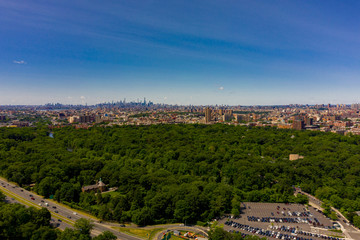 Aerial shot of the Bronx Zoo New York