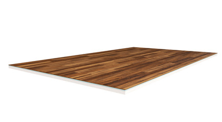 Floor layers. Piece of linoleum floor. 3d render
