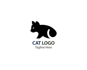 Cat logo vector illustration template